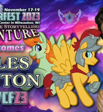 Giles Panton, the voice of Flash Magnus, is coming to Ponyville Ciderfest!